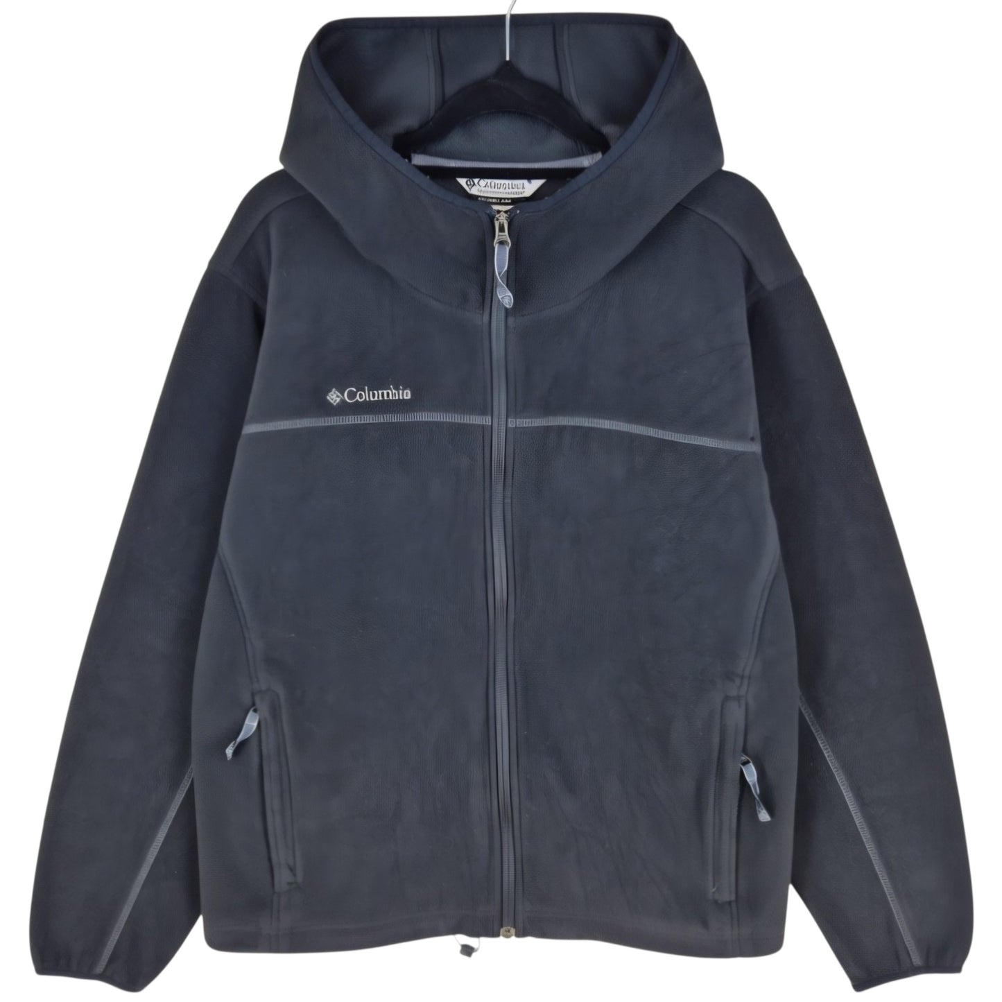 Columbia Black Hooded Fleece Zip Jumper Size M