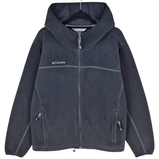 Columbia Black Hooded Fleece Zip Jumper Size M