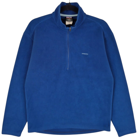 Vintage Patagonia Capilene Dark Blue Quarter Zip Fleece Jumper Size M