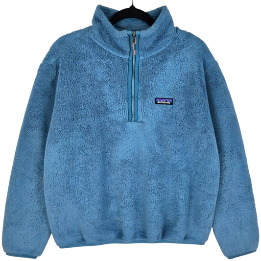 Patagonia Aqua Blue Quarter Zip Fleece Jumper Size M