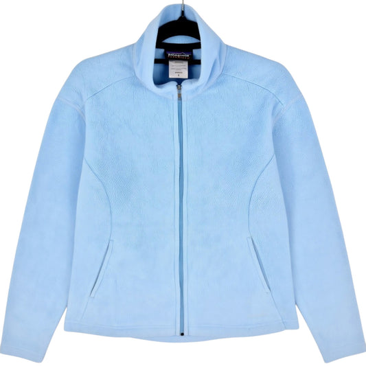 Patagonia Light Blue Fleece Zip Jumper Size S