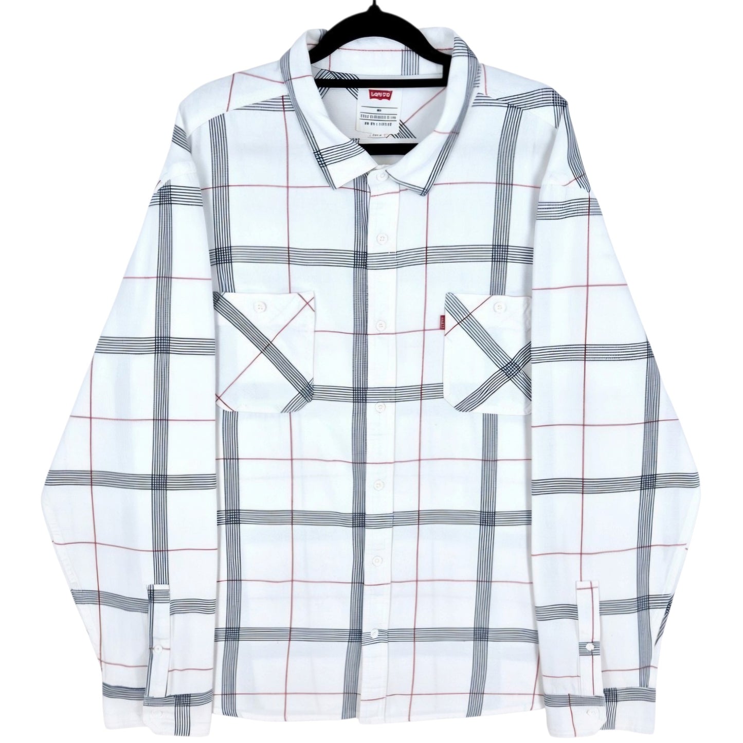 Levis White Long Sleeve Button Shirt Size 2XL