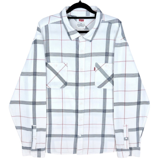 Levis White Long Sleeve Button Shirt Size 2XL