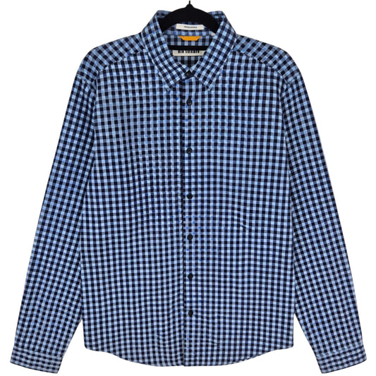Ben Sherman Blue Checkered Dress Shirt Size M