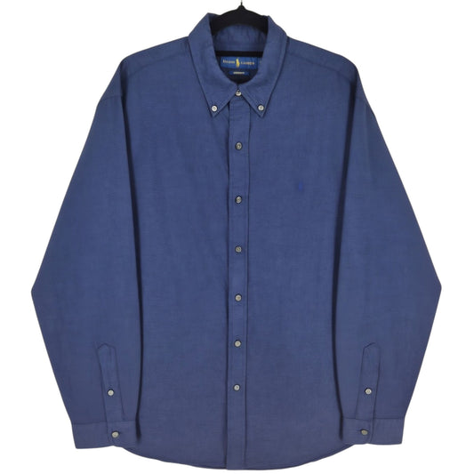 Polo Ralph Lauren Dark Blue Custom Fit Dress Shirt Size L
