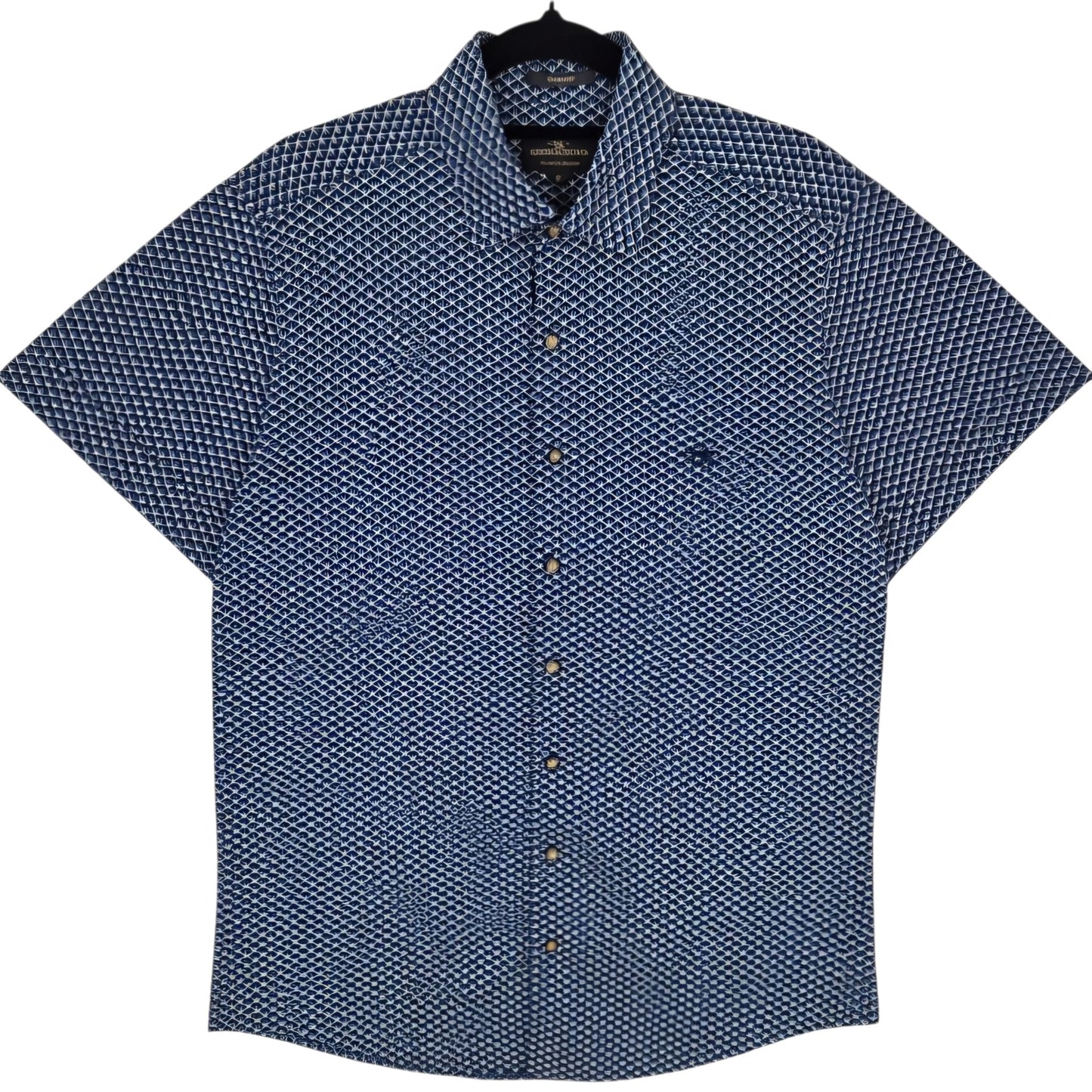 Rodd & Gunn Dark Blue Sports Fit Short Sleeve Button Shirt Size M