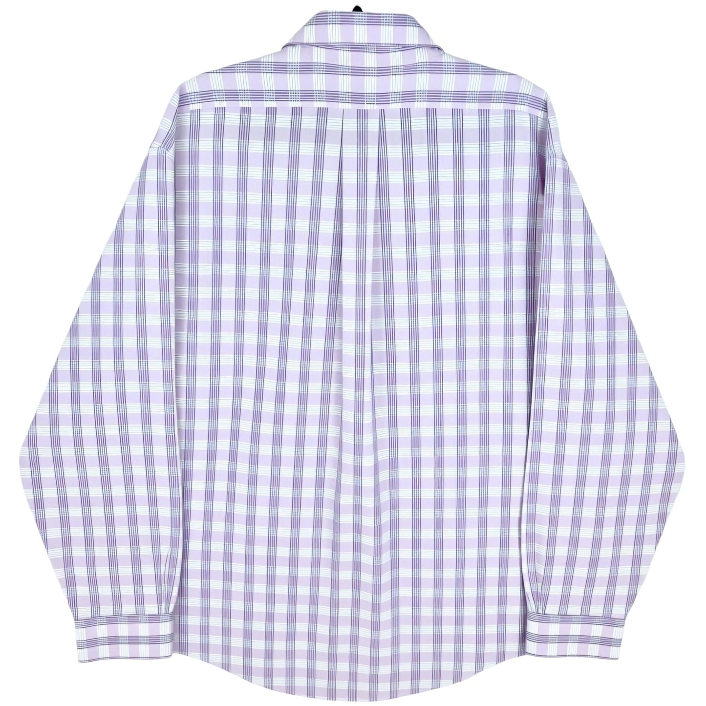 Brooks Brothers Purple & White Regent Checkered Dress Shirt Size XL