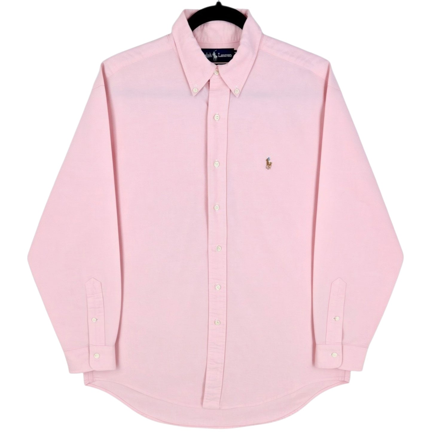 Vintage Polo Ralph Lauren 90's Pink Yarmouth Oversized Dress Shirt Size M