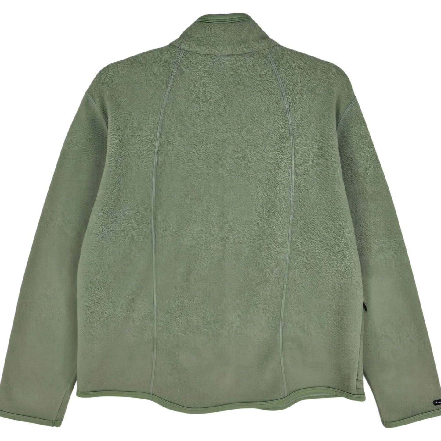 Vintage Nike 2000's Green Fleece Zip Jumper Size L