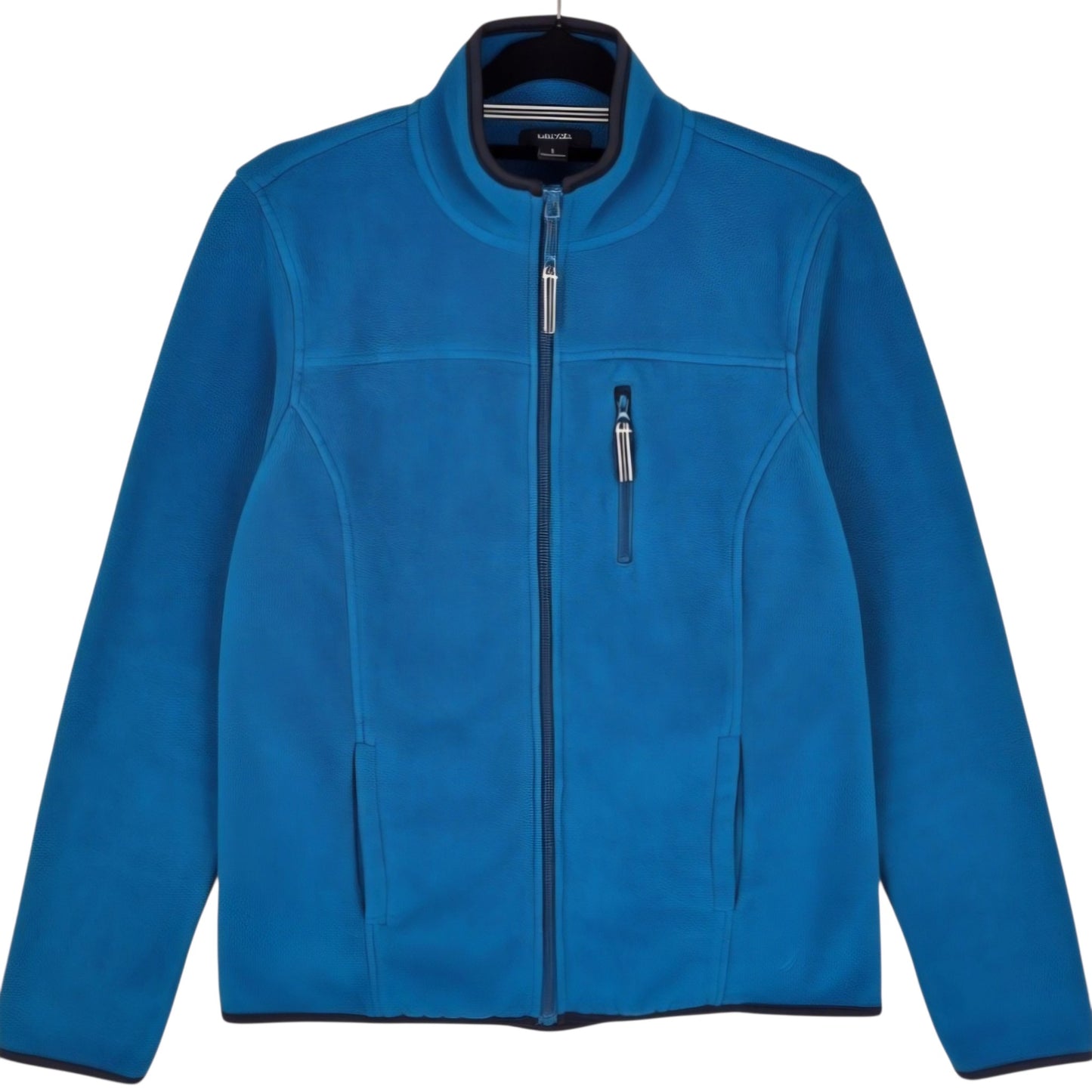 Nautica Womens Aqua Blue Fleece Zip Jumper Size L
