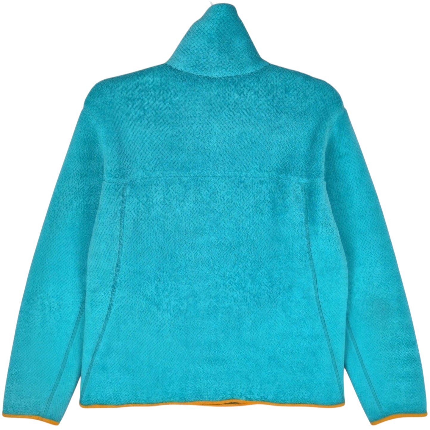 Patagonia Womens Aqua Green Quarter Button Fleece Jumper Size M