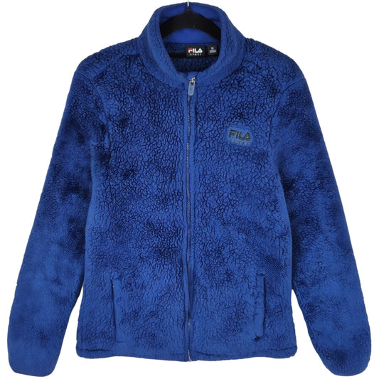 FILA Sport Womens Dark Blue Fleece Zip Jumper Size M