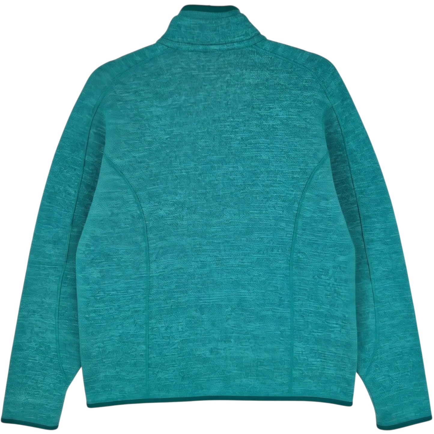 Patagonia Womens Aqua Green Quarter Zip Fleece Jumper Size XL