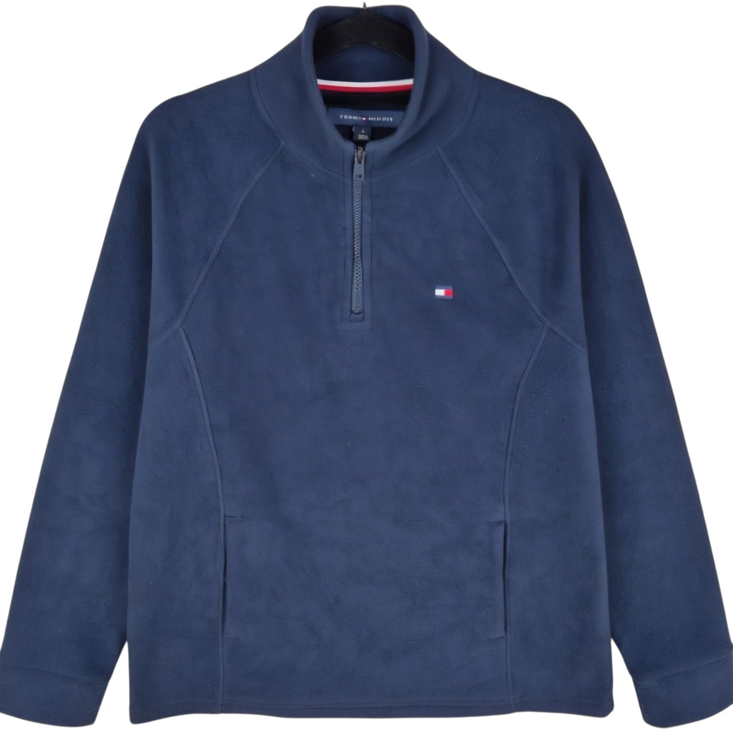 Tommy Hilfiger Dark Blue Quarter Zip Fleece Jumper Size M