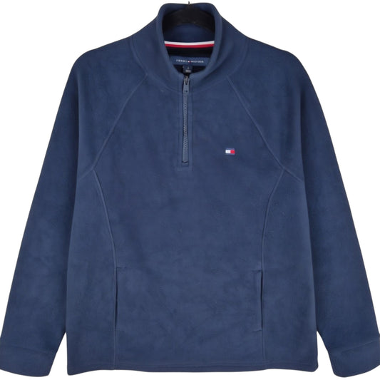 Tommy Hilfiger Dark Blue Quarter Zip Fleece Jumper Size M