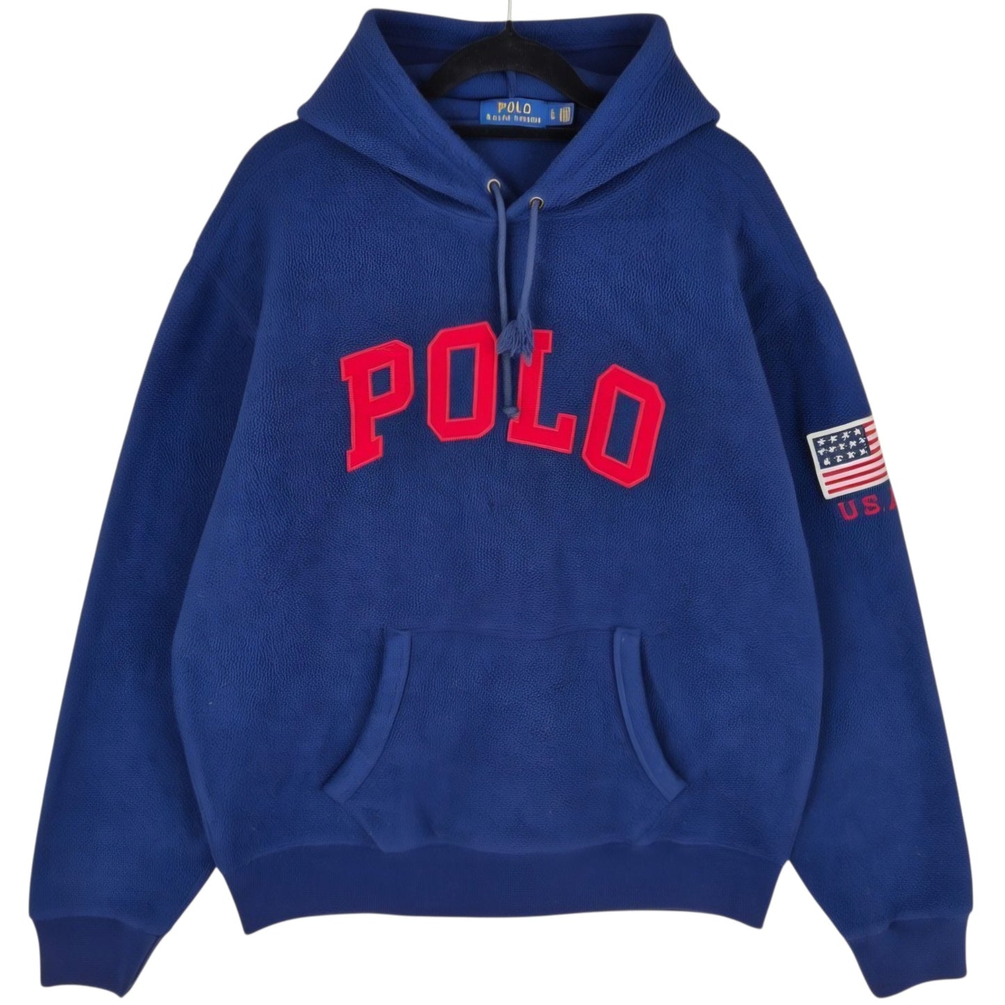 Polo Ralph Lauren Dark Blue Embroidered Fleece Hoodie Size L