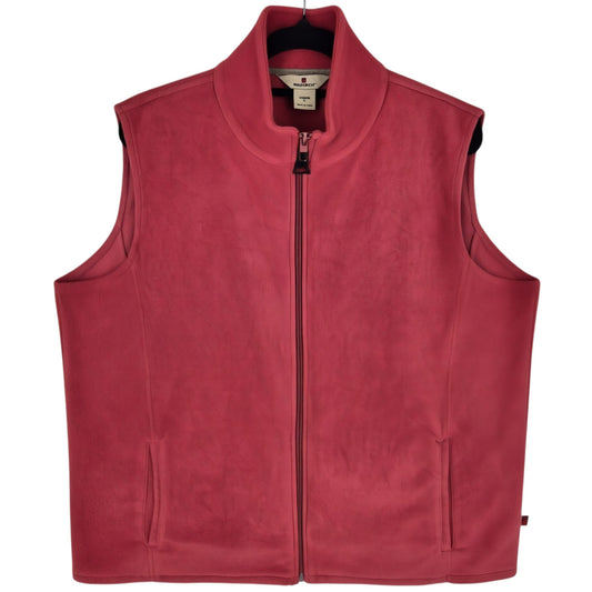 Woolrich Womens Coral Pink Fleece Vest Size XL