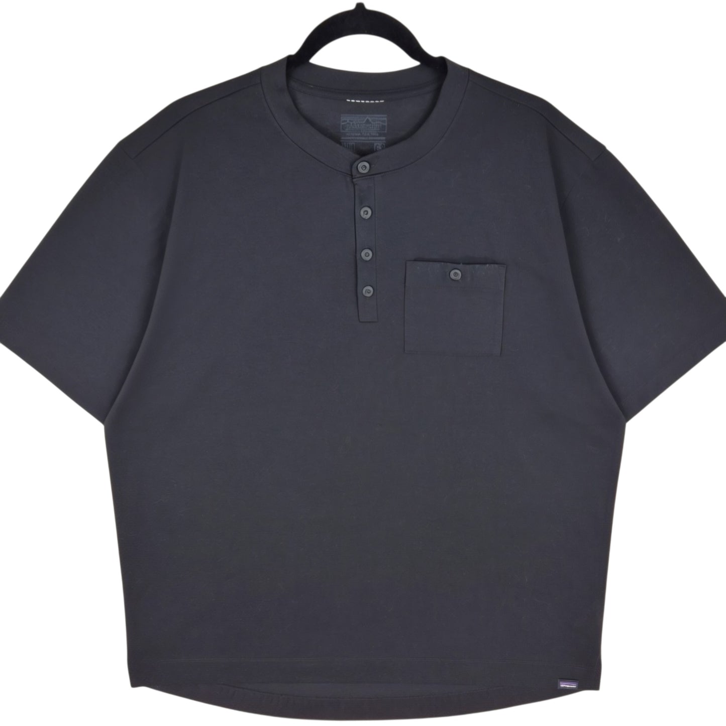 Patagonia Black Polyester Polo Shirt Size XL
