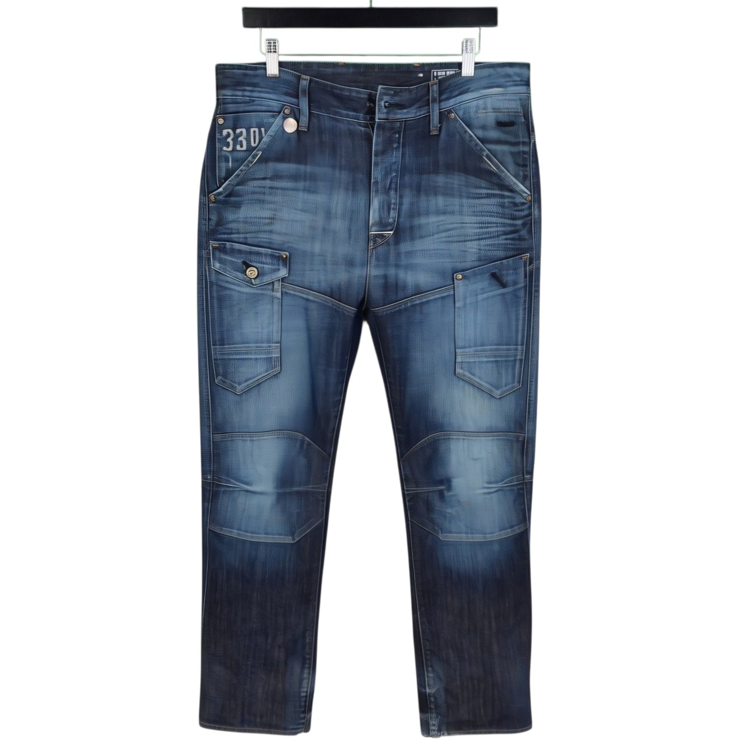 G Star Raw Jeans Dark Blue Extra Heavy Cargo Denim W