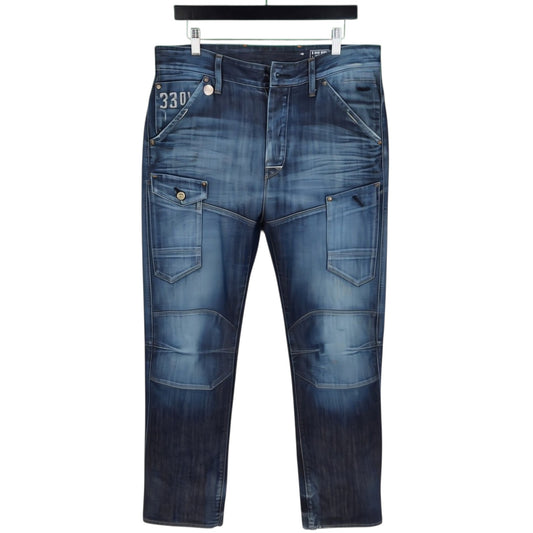 G Star Raw Jeans Dark Blue Extra Heavy Cargo Denim W