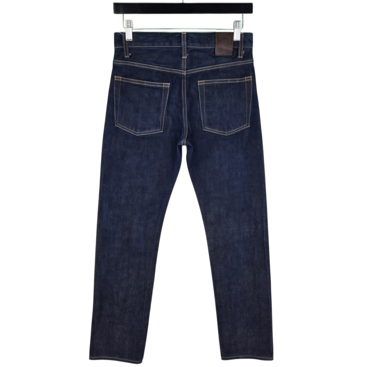 Stussy Deluxe Dark Blue Heavy Rigid Japan Made Straight Leg Denim W28