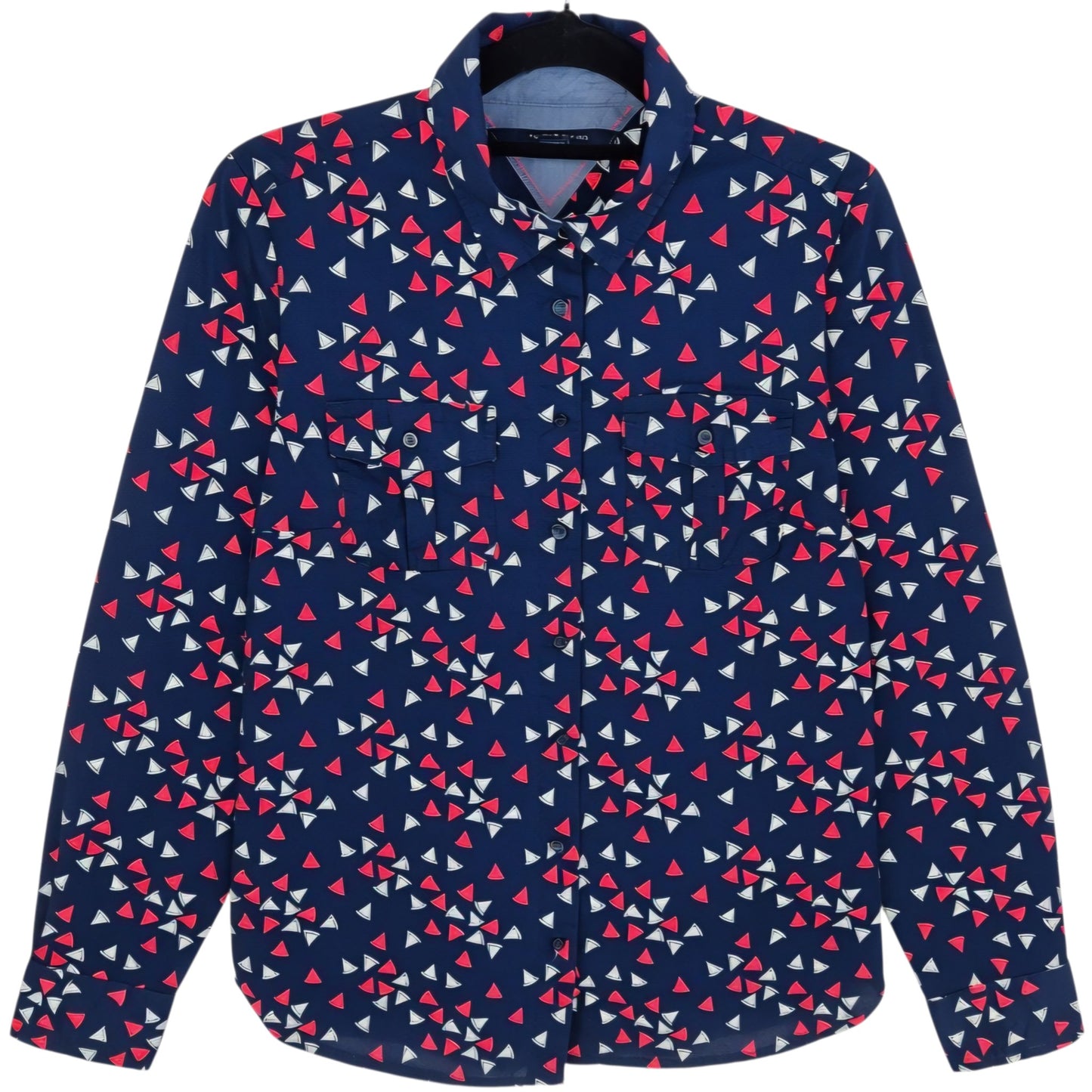 Tommy Hilfiger Womens Dark Blue Dress Shirt Size S
