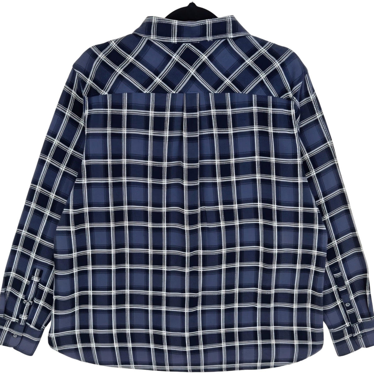 Woolrich Womens Black & Grey Checkered Long Sleeve Button Shirt Size XL