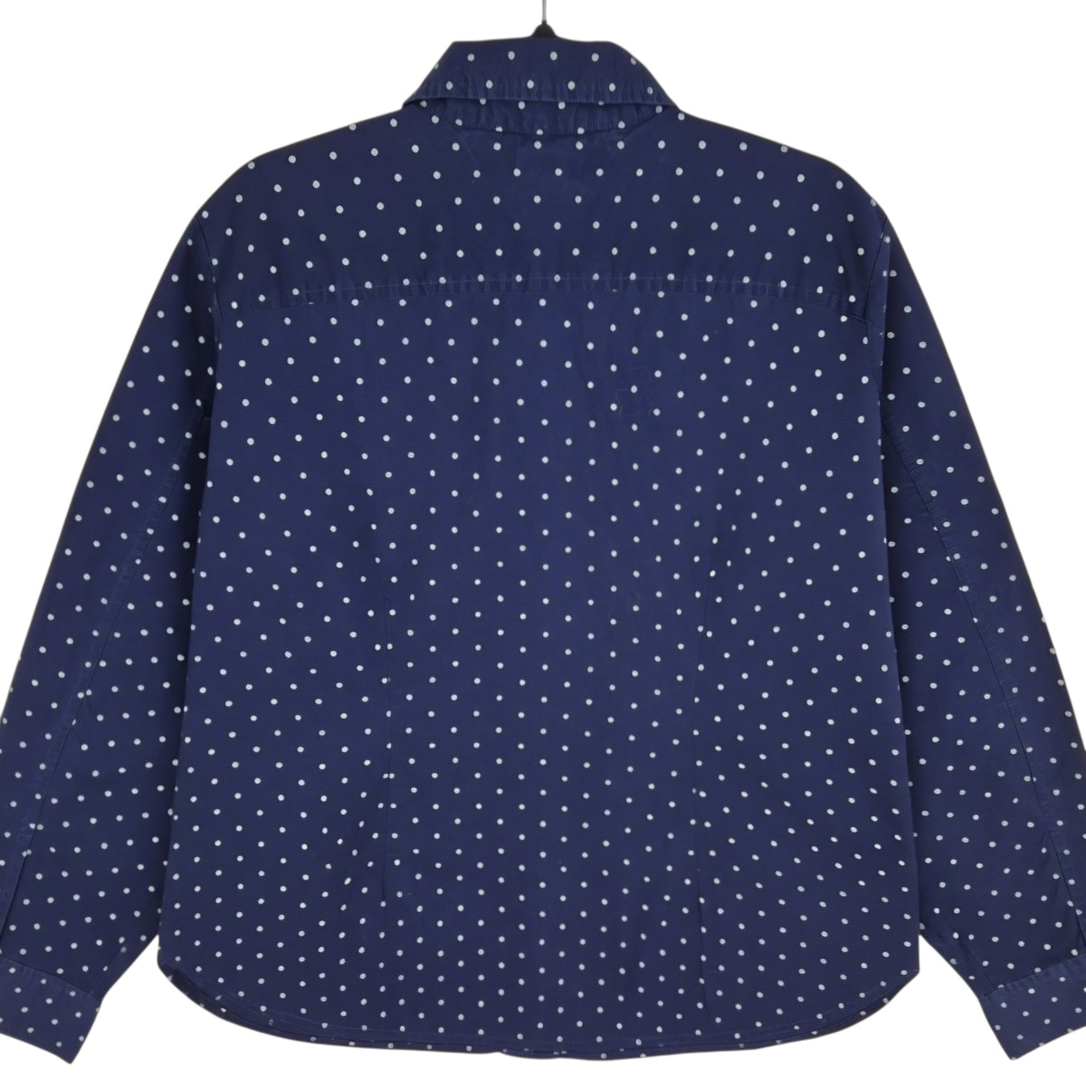 Tommy Hilfiger Womens Dark Blue Spotted Dress Shirt Size XL