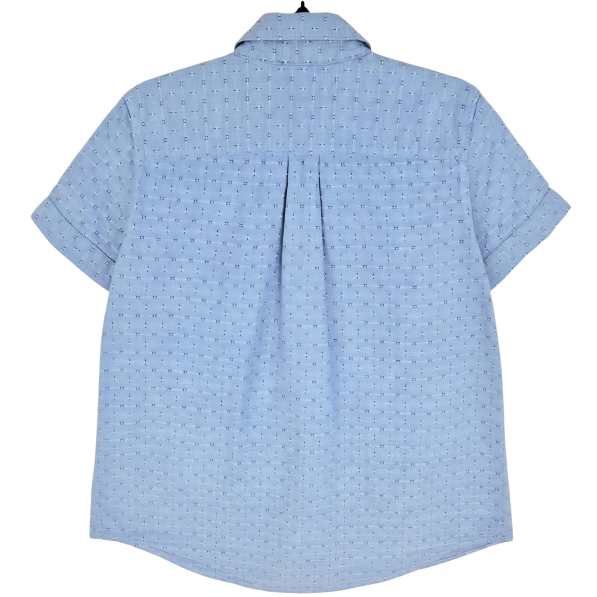 Tommy Hilfiger Womens Steel Blue Short Sleeve Button Shirt Size M