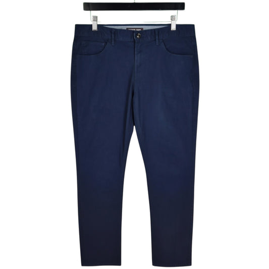 Michael Kors Dark Blue Parker Slim Fit Chino Pants W33