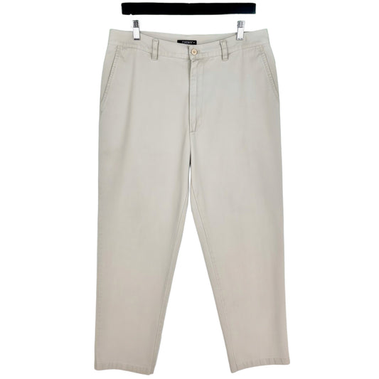 Vintage DKNY 90's Cream Brown Chino Pants W33