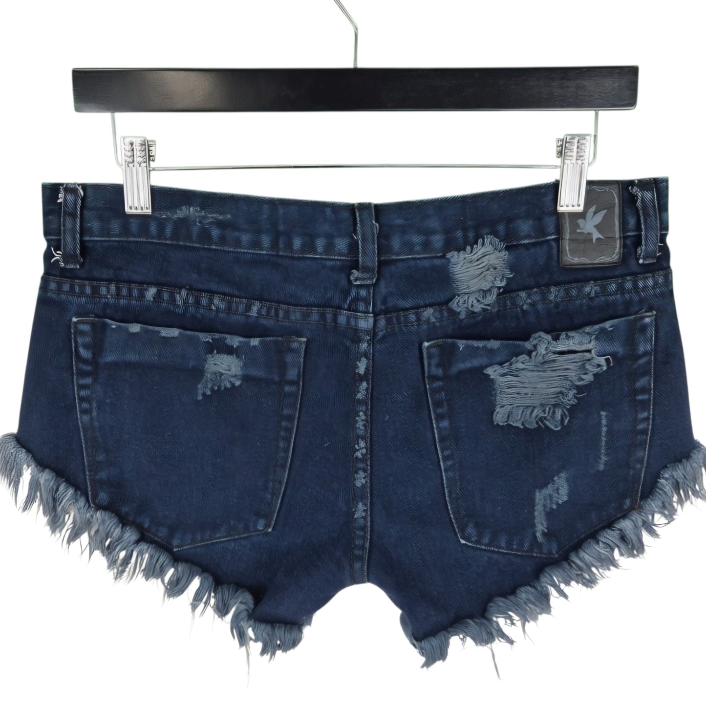 One Teaspoon Womens Dark Blue Denim Shorts W31