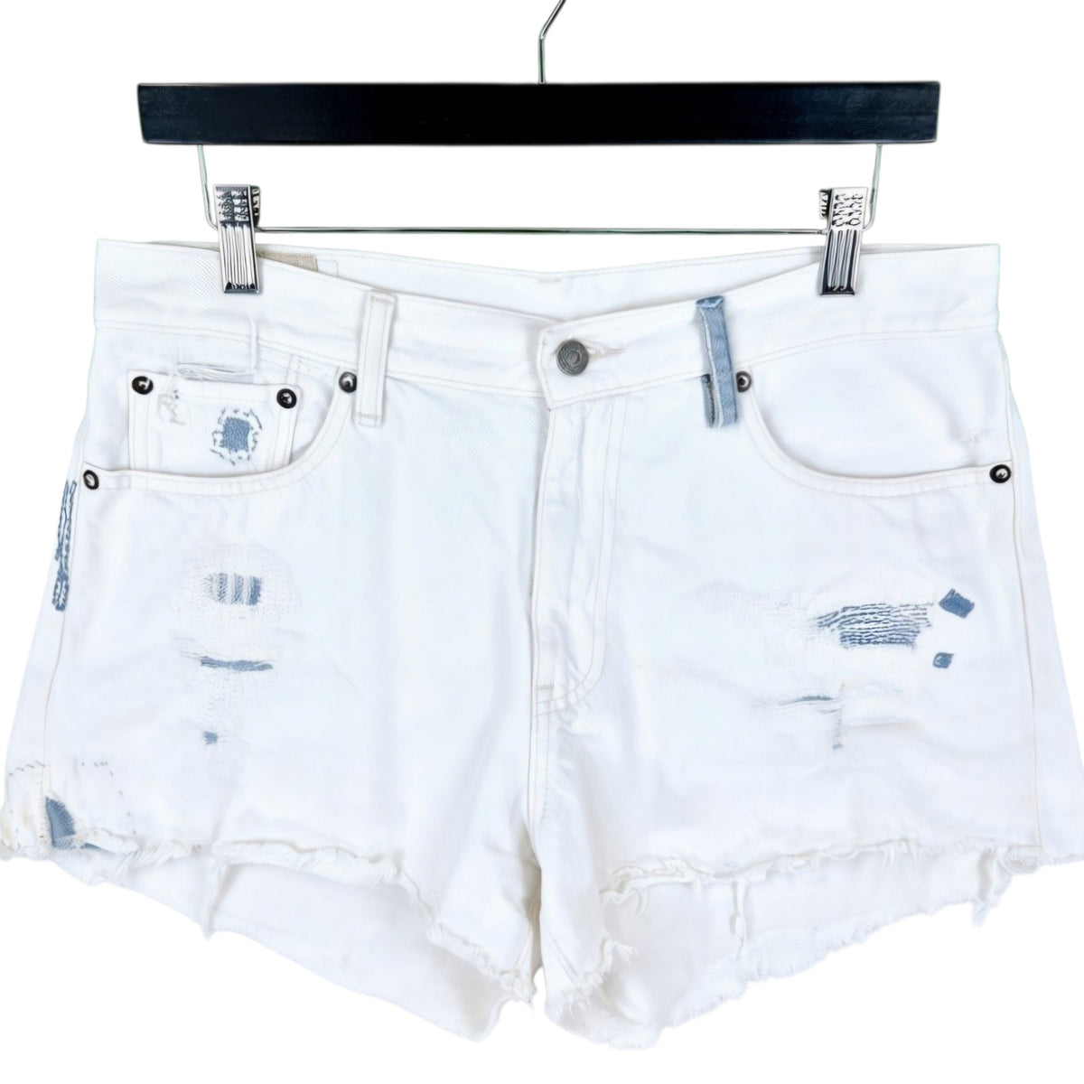 Polo Ralph Lauren Womens White Denim Shorts W33