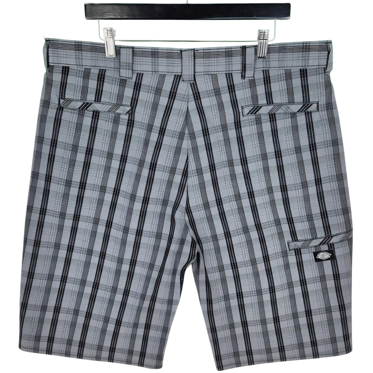 Dickies Grey Checkered Chino Shorts W40