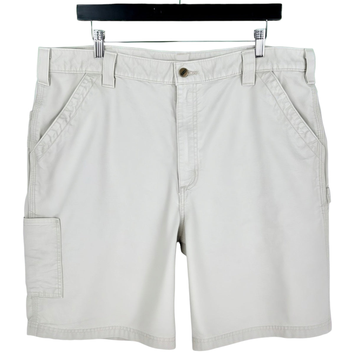Vintage Carhartt 90's Light Brown Canvas Carpenter Shorts W40