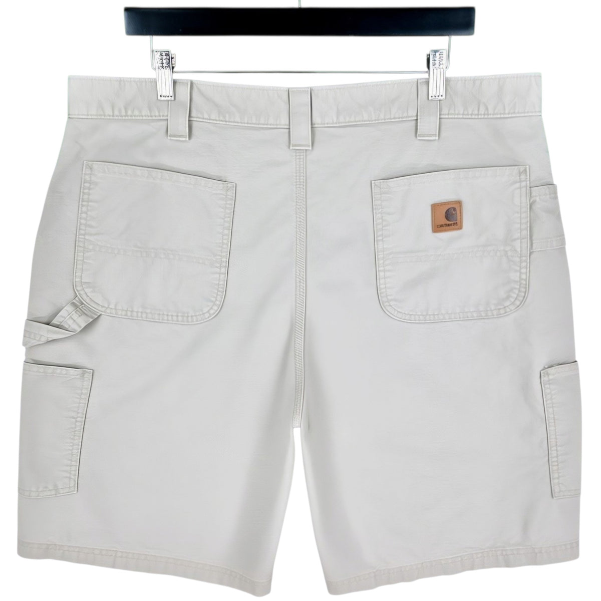Vintage Carhartt 90's Light Brown Canvas Carpenter Shorts W40