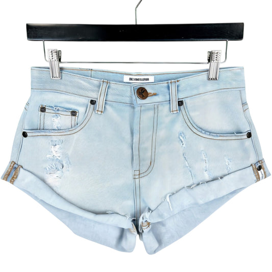 One Teaspoon Womens Light Blue Denim Shorts W29