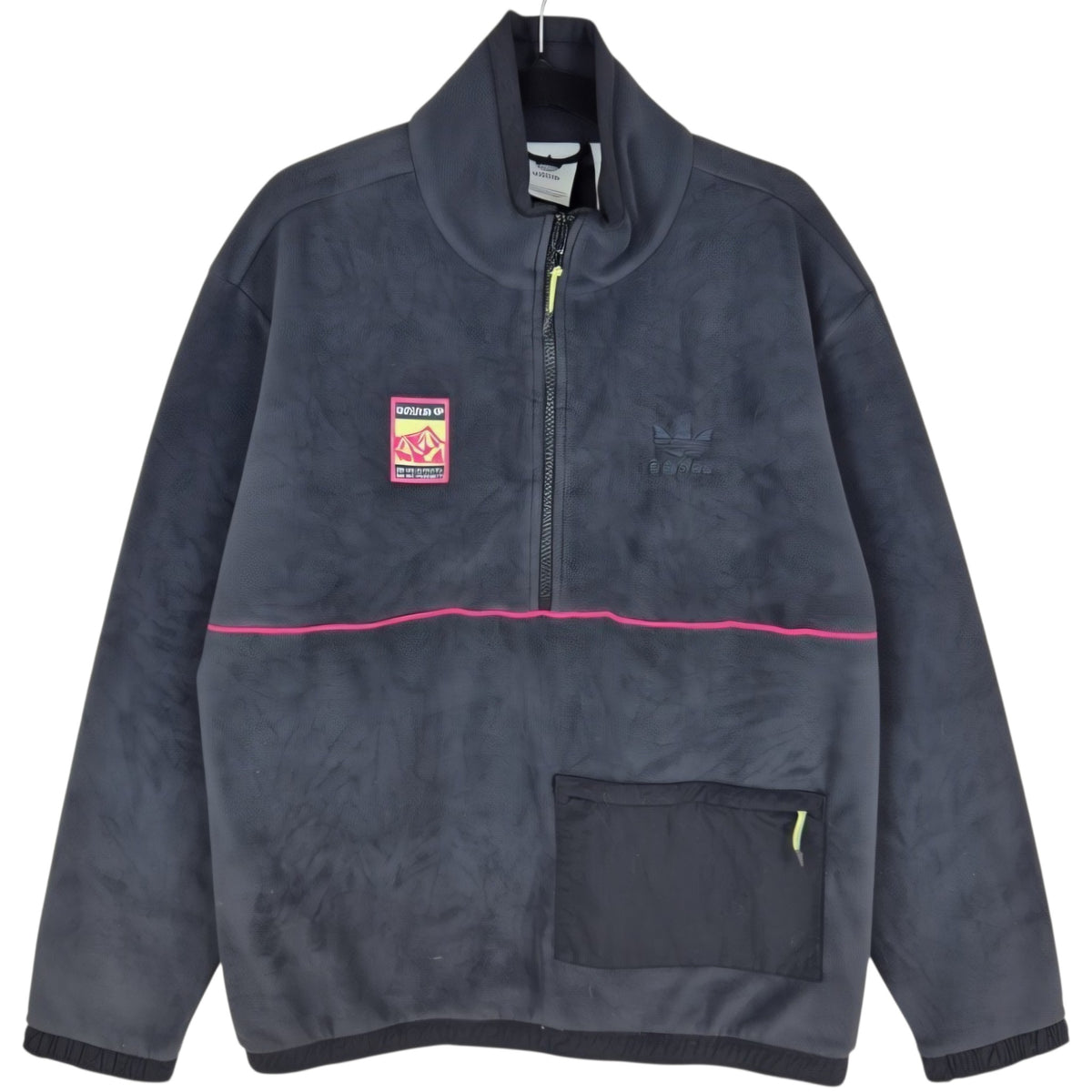 Adidas Black Half Zip Fleece Jumper Size M