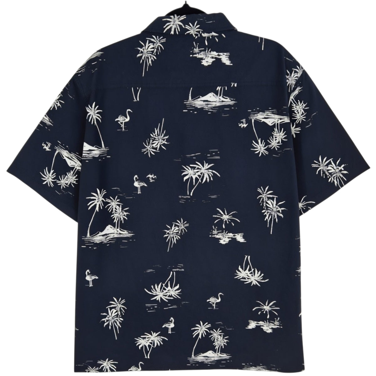 Quiksilver Black Regular Fit Short Sleeve Button Shirt Size M