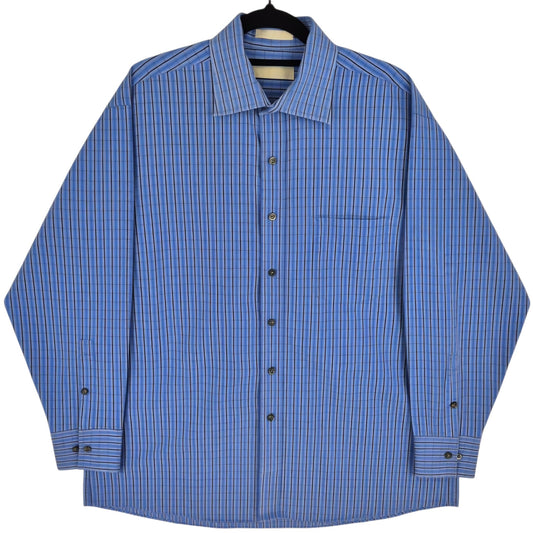 Michael Kors Blue Dress Shirt Size L