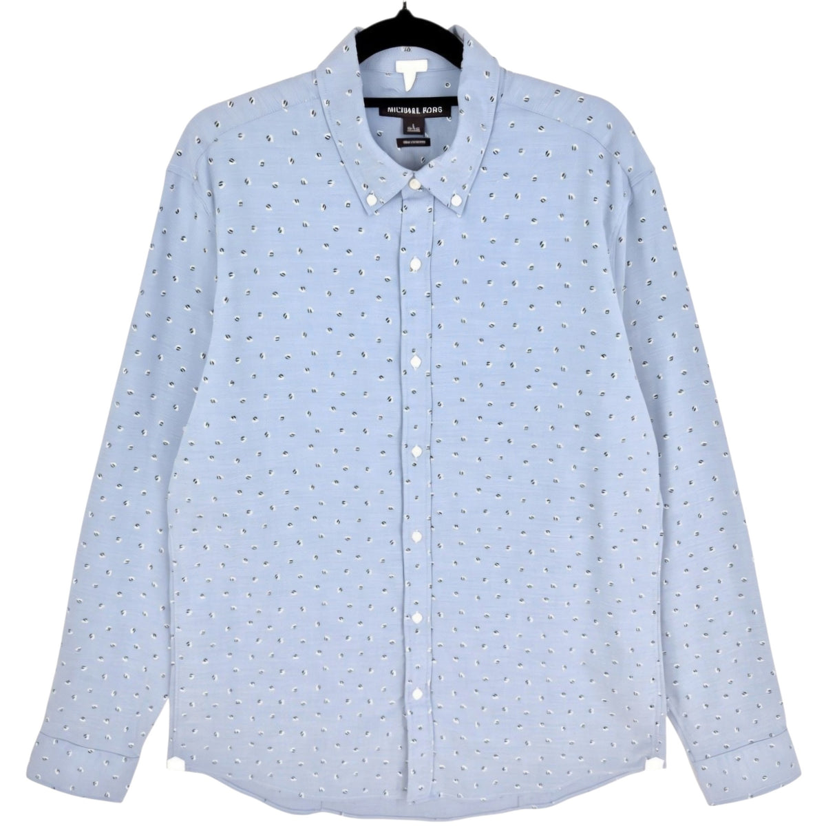 Michael Kors Steel Blue Dress Shirt Size L