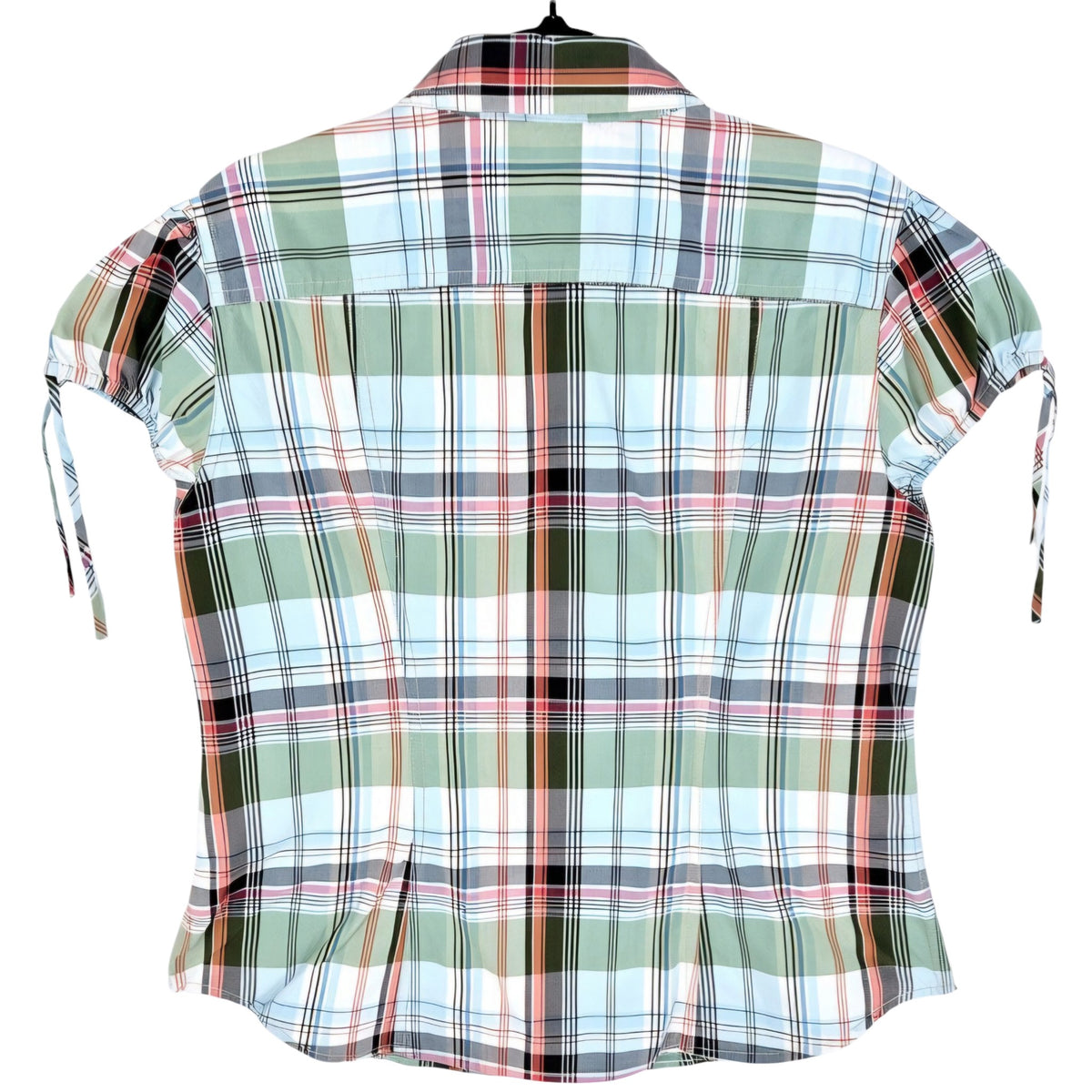 Tommy Hilfiger Womens Colorful Checkered Button Shirt Size L