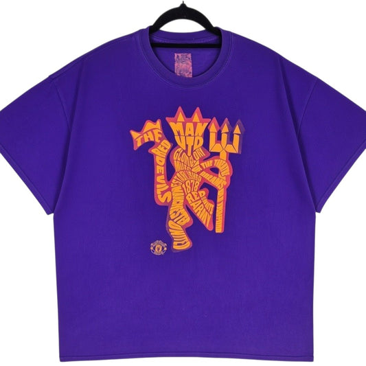 Manchester United Purple Tee Shirt Size XL