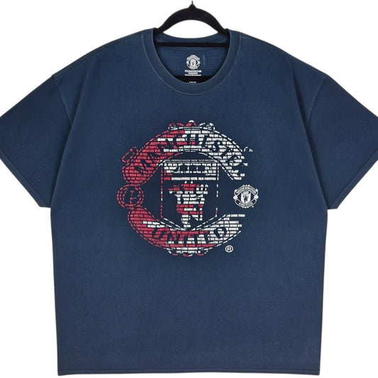 Manchester United Black Tee Shirt Size XL