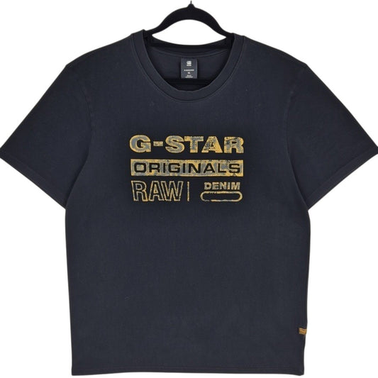 G Star Raw Black Tee Shirt Size XL