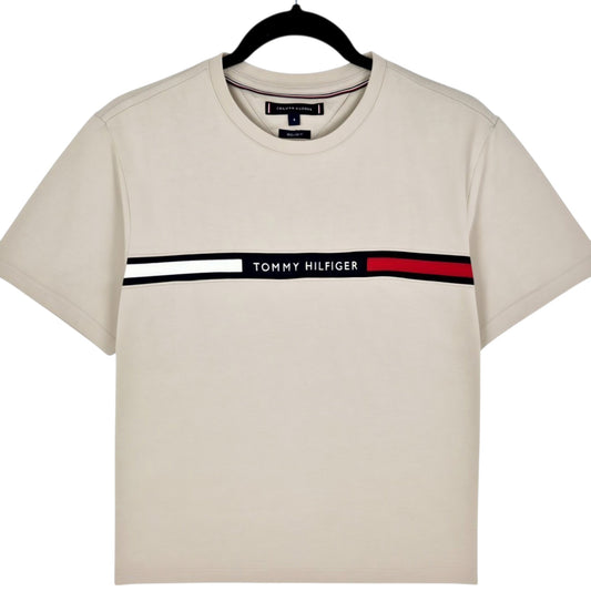 Tommy Hilfiger Light Brown Regular Fit Tee Shirt Size S