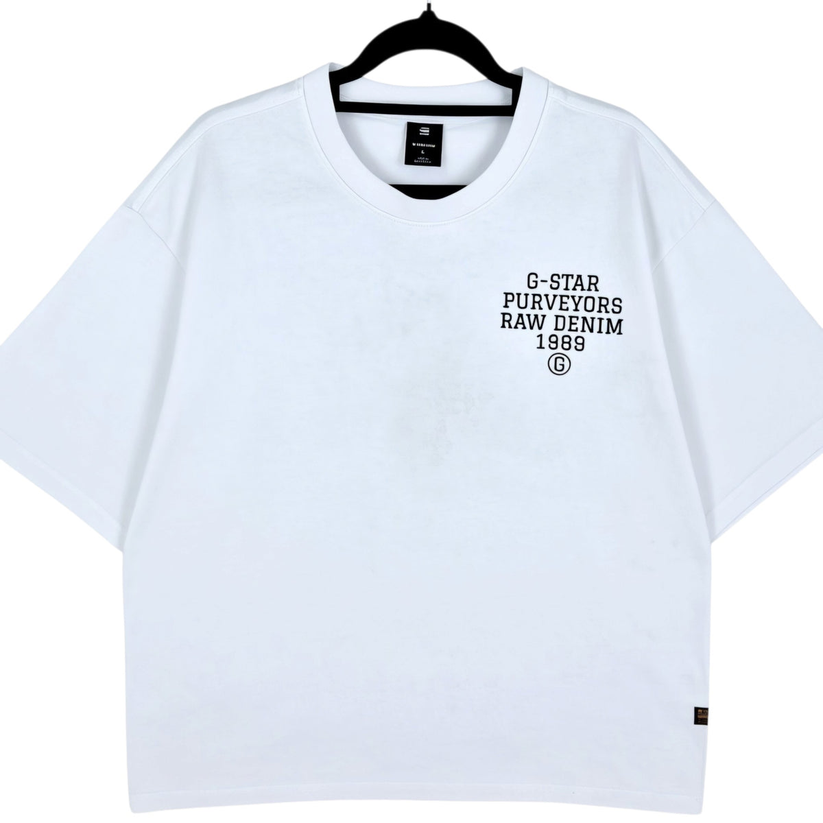 G Star Raw White Tee Shirt Size L
