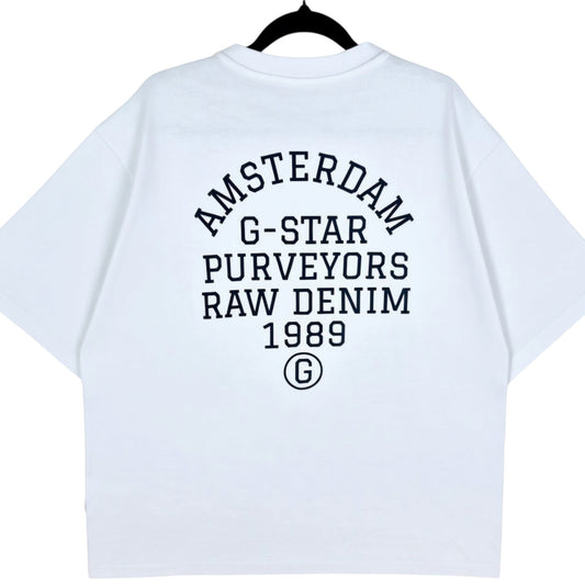 G Star Raw White Tee Shirt Size L
