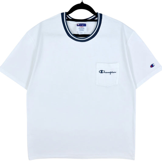 Vintage Champion White Tee Shirt Size L