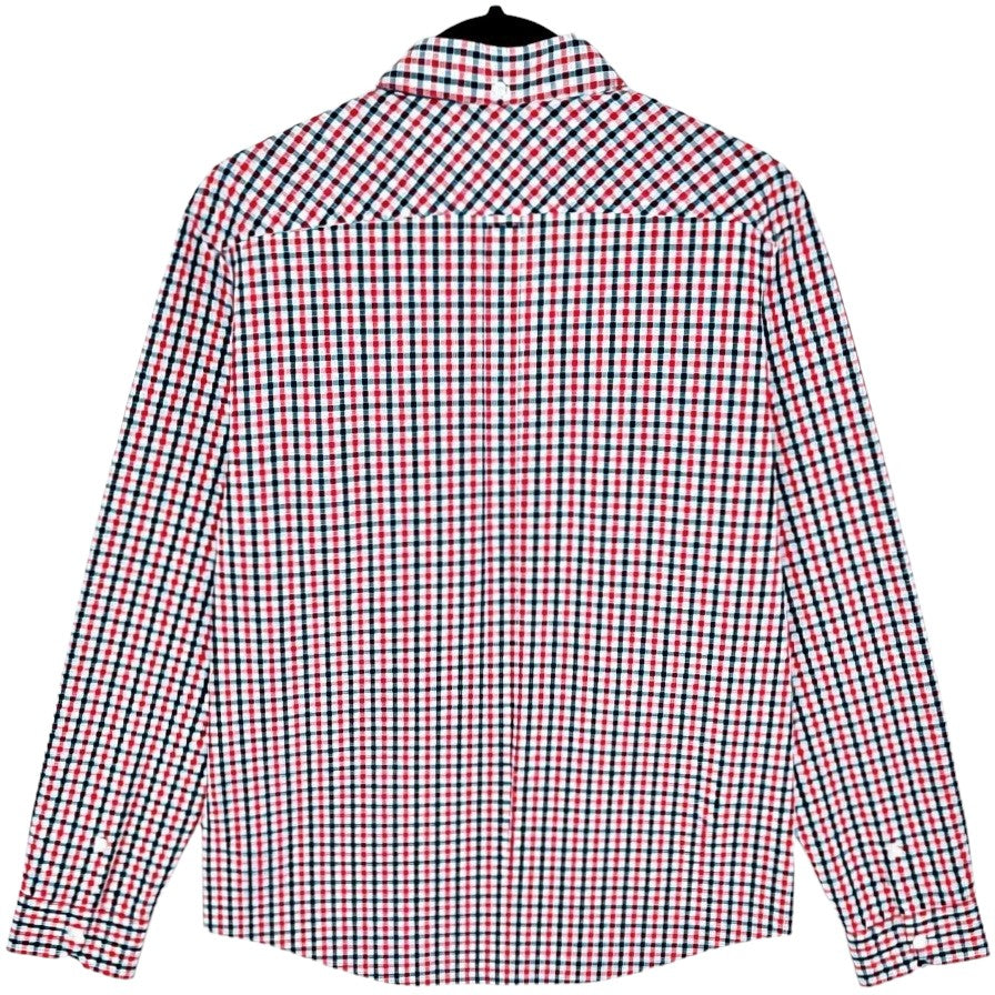 Ben Sherman Red & Black Checkered Dress Shirt Size L
